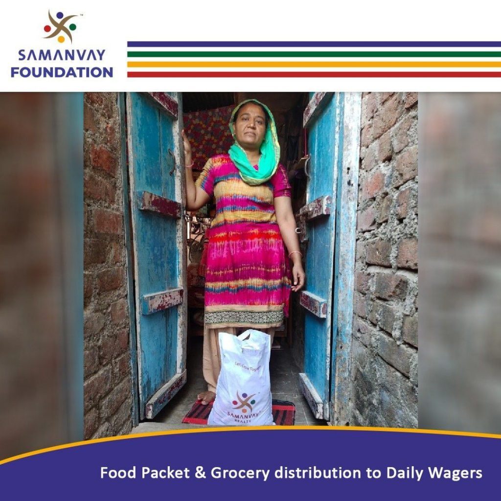 Food Packet Distribution to Daily Wagers