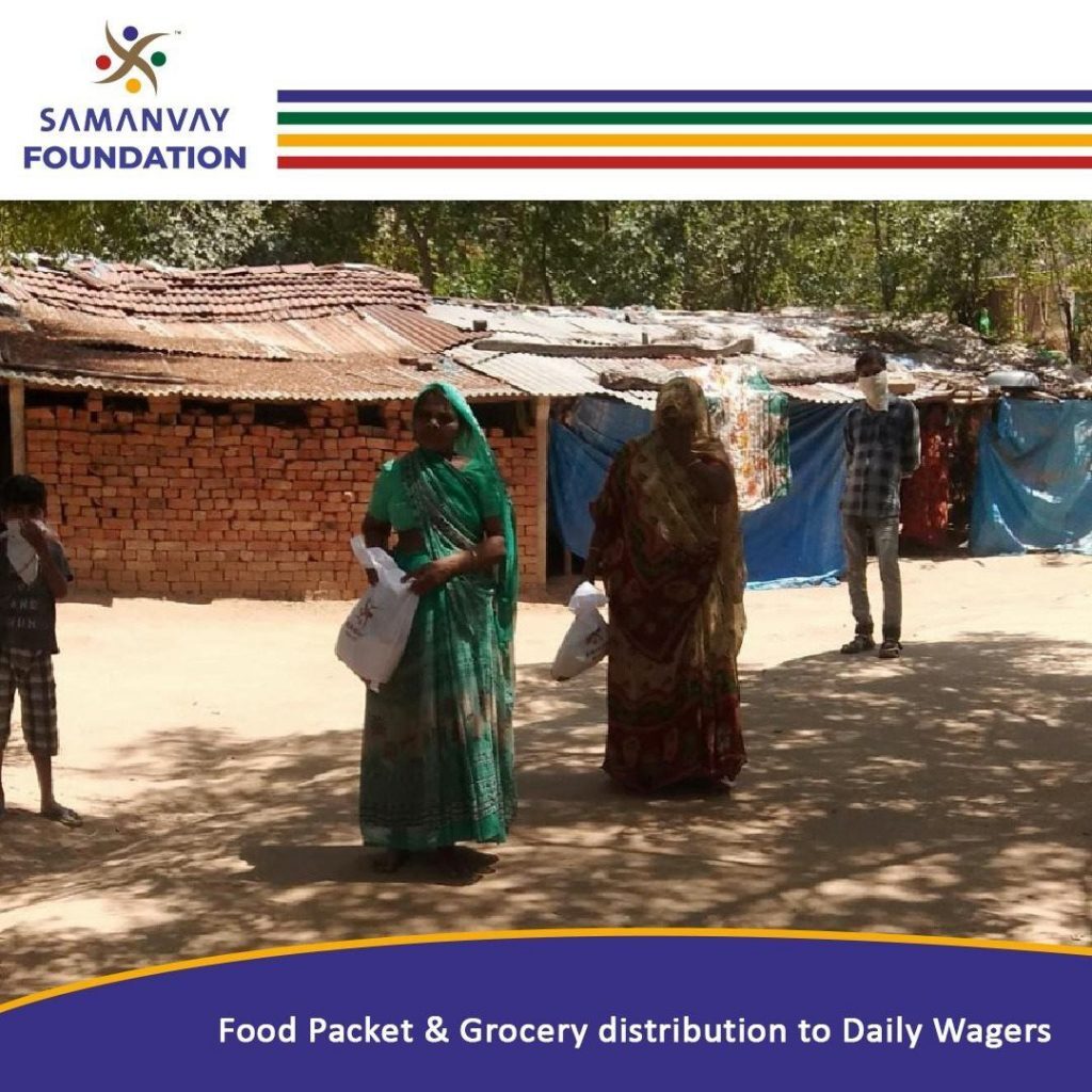 Food Packet Distribution to Daily Wagers