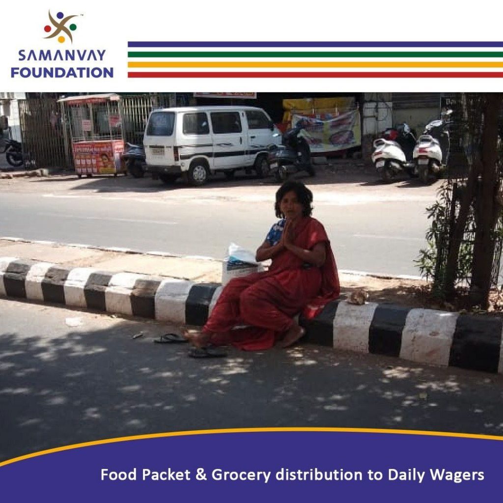 Food Packet Distribution to Daily Wagers